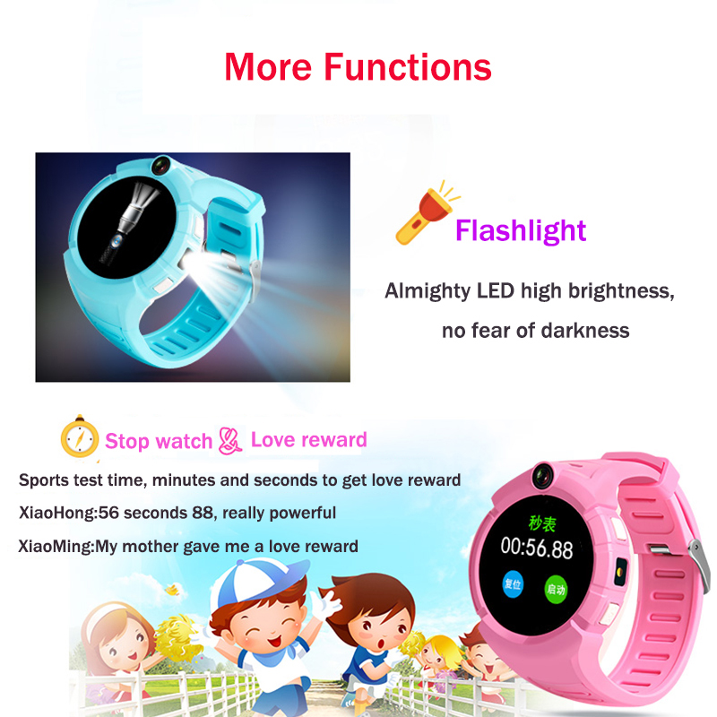 Kids Smartwatches WiFi GPS Tracker with Camera